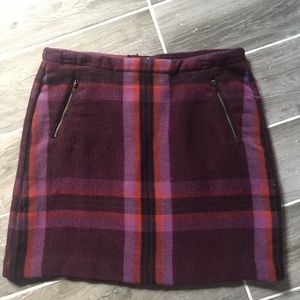 plaid mini skirt